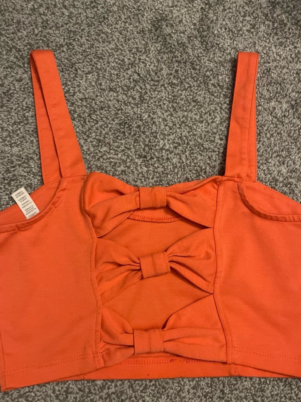 Ambiance Apparel Bright Orange Scoop Neck Tank